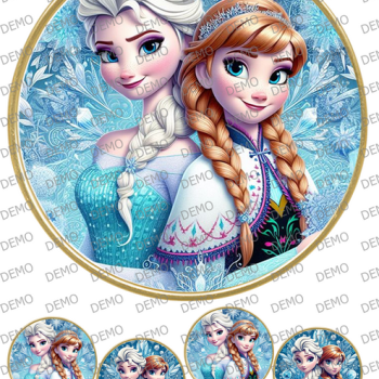     0015а frozen за кръгла торта
