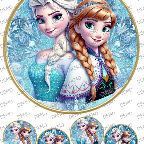     0015а frozen за кръгла торта