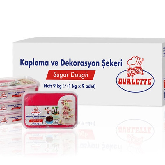 Захарно тесто / ЧЕРВЕН фондан Ovalette -Katsan 1 кг Захарно тесто / ЧЕРВЕН фондан Ovalette -Katsan 1 кг