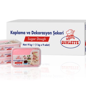 Захарно тесто  РОЗОВ фондан Ovalette -Katsan 1 кг