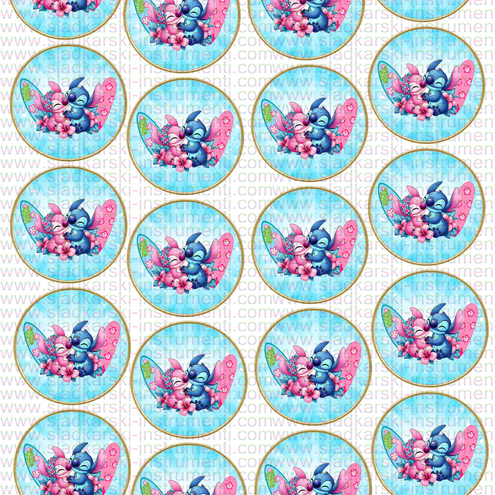 006A STICH декор 20 бр на 5 см 006A STICH декор 20 бр на 5 см