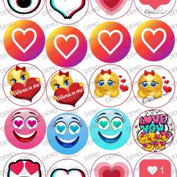 001 _Love тикток, инстаграм , емотикони - декорации