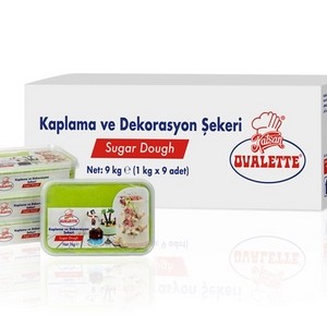 Захарно тесто /  ЗЕЛЕН ЕЛЕКТРИК фондан Ovalette -Katsan 1 кг