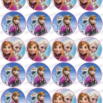 Замръзналото кралство - Frozen B06 декорация за бисквитки
