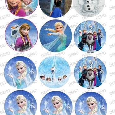 Замръзналото кралство - Frozen B09 декорация за бисквити