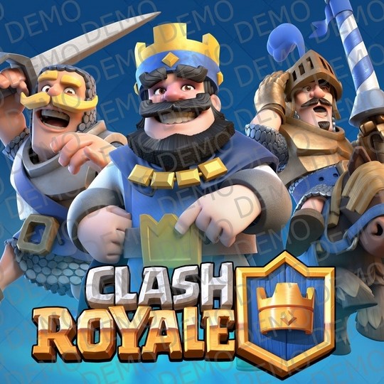 002 Clash royale- декорация на фонданова или вафлена плака