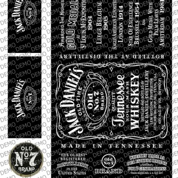 етикет за бутилка jack daniels