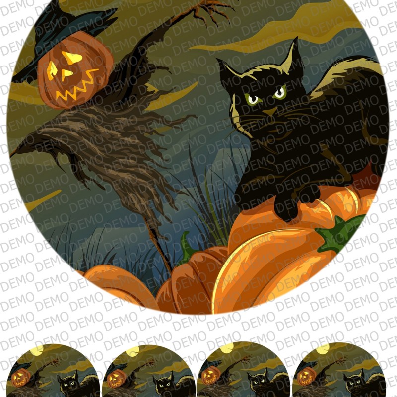 005 Halloween (Хелоуин) декор за торта