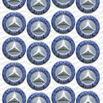 КОЛИ 034b - mercedes емблема - декорация за бисквитки/мъфини КОЛИ 034b - mercedes емблема - декорация за бисквитки/мъфини