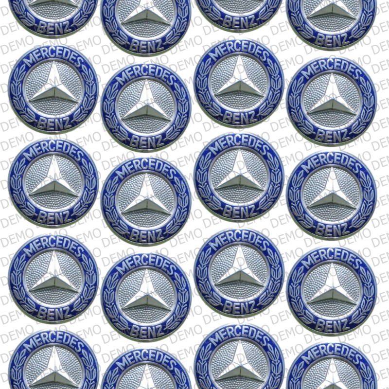 КОЛИ 034b - mercedes емблема - декорация за бисквитки/мъфини КОЛИ 034b - mercedes емблема - декорация за бисквитки/мъфини