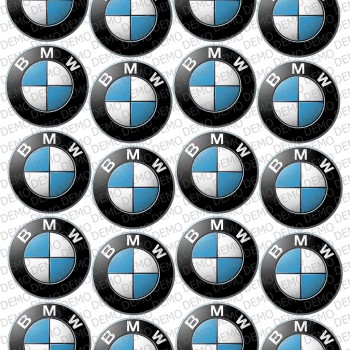 КОЛИ 034a - bmw емблема - декорация за бисквитки/мъфини