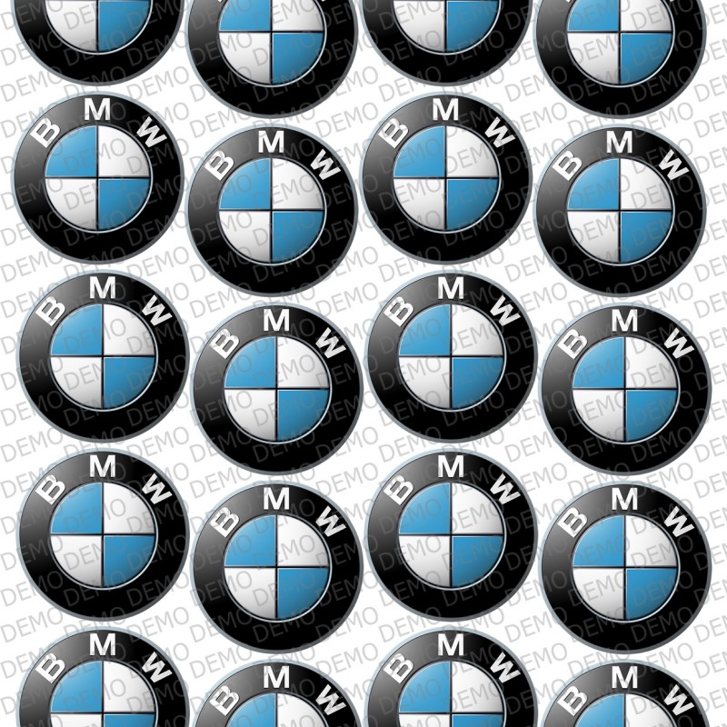 КОЛИ 034a - bmw емблема - декорация за бисквитки/мъфини