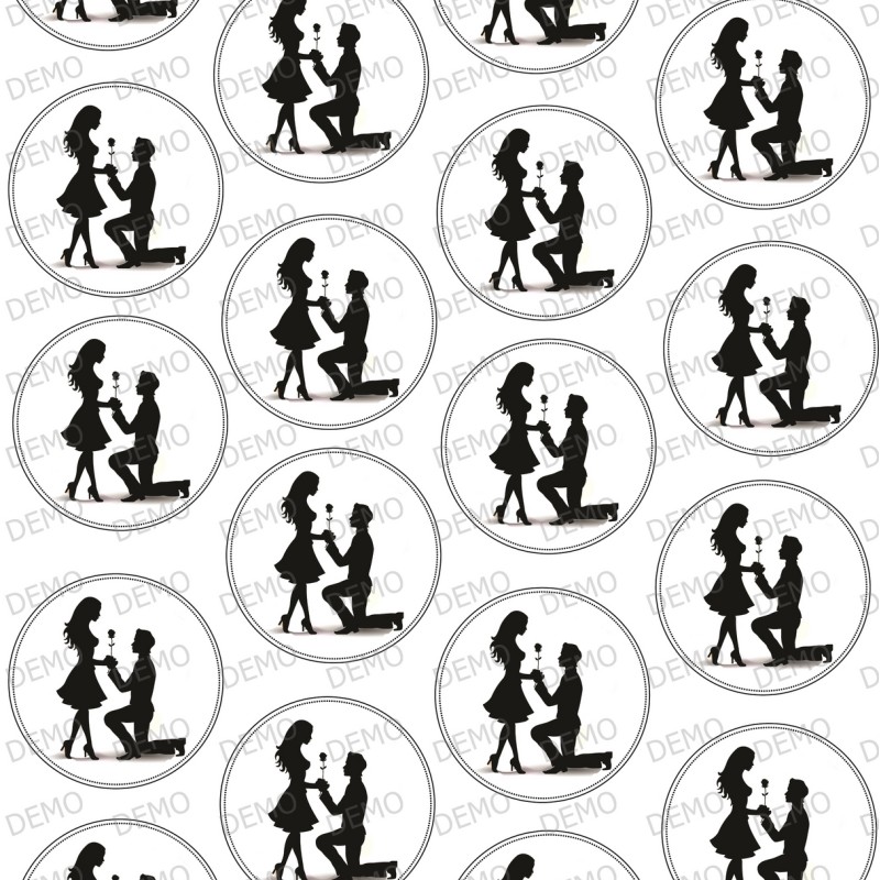 036 Love 20 бр. декорации на 5 см 036 Love 20 бр. декорации на 5 см