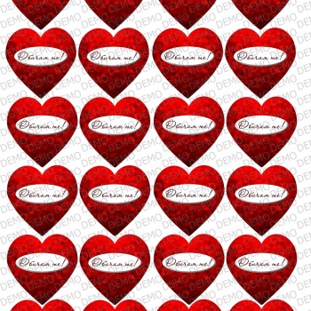 037 Love 24 бр. декорации на  4.86 см
