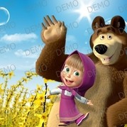 Маша и мечока -213 декорация за торта