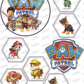 Paw patrol 7 - декорация за торта Пес патрул