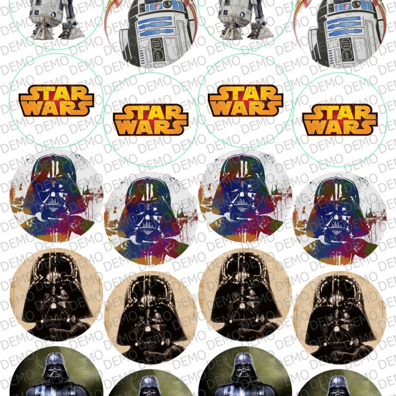 005 Star Wars декор за бисквитки/мъфини