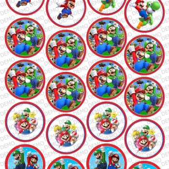 002 super mario декор за бисквити