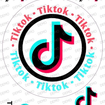  тик ток  декорация за торта tik tok