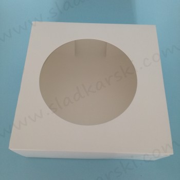 кутия с прозорец 20*20*7,5 см