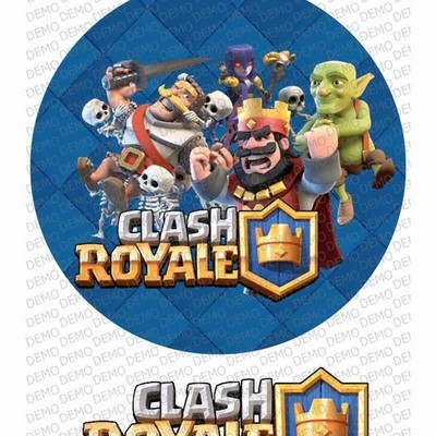 Clash royale- декорация на фонданова или вафлена плака