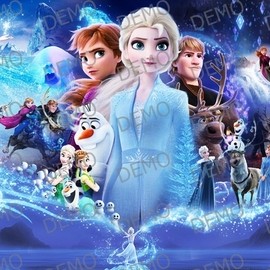  121 frozen  Замръзналото кралство - декорация за торта